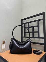Loewe Medium Featherlight Puzzle Bag in Nappa Lambskin Black - 29x19.5x12cm - 4