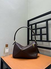 Loewe Medium Featherlight Puzzle Bag in Nappa Lambskin Dark Chestnut - 29x19.5x12cm - 5