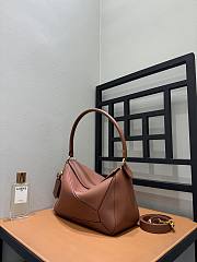 Loewe Medium Featherlight Puzzle Bag in Nappa Lambskin Pecan - 29x19.5x12cm  - 3