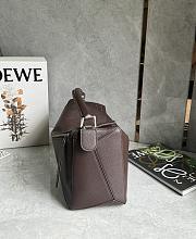 Loewe Large Puzzle Edge Bag In Supple Grained Calfskin Chocolate - 33x21.5x15cm - 2