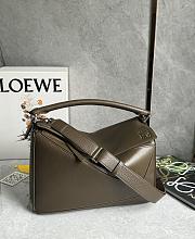 Loewe Large Puzzle Edge Bag In Supple Grained Calfskin Tundra - 33x21.5x15cm - 3