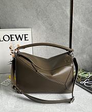 Loewe Large Puzzle Edge Bag In Supple Grained Calfskin Tundra - 33x21.5x15cm - 1