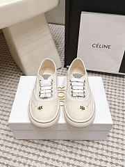 Dior Saltwind Sneaker Limited And Numbered Edition White Dior Flower Bee Embroidered Cotton Canvas - 1