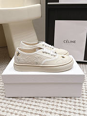 Dior Saltwind Sneaker Limited And Numbered Edition White Dior Flower Bee Embroidered Cotton Canvas - 6