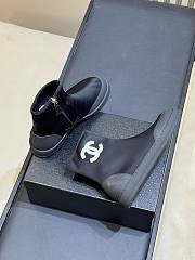Chanel Short Boots Mixed Fibers & Rubber Black & White G47141 - 6