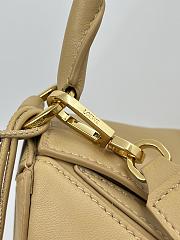 Loewe Medium Featherlight Puzzle Bag in Nappa Lambskin Silk Beige - 29x19.5x12cm - 5