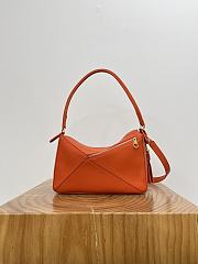 Loewe Medium Featherlight Puzzle Bag in Nappa Lambskin Deep Saffron - 29x19.5x12cm - 2