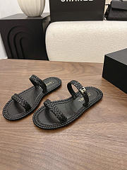 Chanel Mules Calfskin Black G47142 - 4