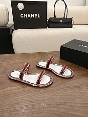 Chanel Mules Calfskin White, Black & Burgundy G47142 - 1