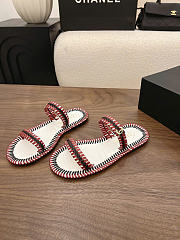 Chanel Mules Calfskin White, Black & Burgundy G47142 - 2