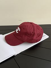 Chanel Cap Cotton Burrgundy & White - 6