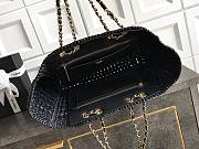 Chanel Shopping Bag Braided Raffia, Calfskin & Gold-Tone Metal Black AS6264 - 48x28x16cm - 5