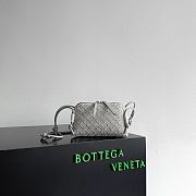 Bottega Veneta Grey Suede Embellished Concert Pouch - 18.5x11.5x8.5cm - 5