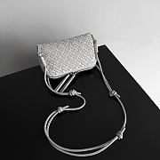 Bottega Veneta Grey Suede Embellished Concert Pouch - 18.5x11.5x8.5cm - 4