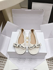 J'Adior Ballet Flat White Mesh - 2
