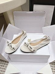 J'Adior Ballet Flat White Mesh - 4