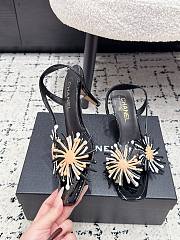 Chanel Floral Slingback Black - 2