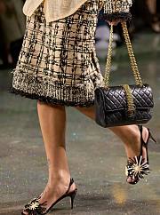 Chanel Floral Slingback Black - 4