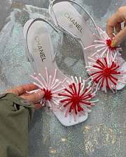 Chanel Floral Slingback White - 1
