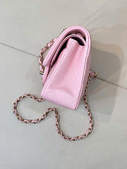 Chanel Classic Light Pink Lamskin Light Gold Hardware Bag - 15.5×25.5×6.5cm - 2