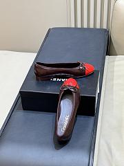 Chanel Ballet Flats Brown & Red  - 5