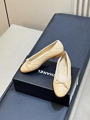 Chanel Ballet Flats Lambskin Beige G26250 - 5