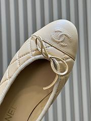 Chanel Ballet Flats Lambskin Beige G26250 - 3