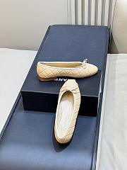 Chanel Ballet Flats Lambskin Beige G26250 - 2