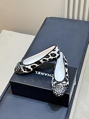 Chanel Ballet Flats Calfskin & Lambskin White, Brown & Black - 5