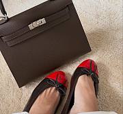 Chanel Ballet Flats Brown & Red  - 2