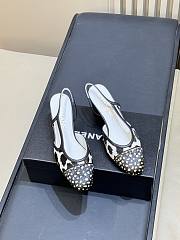 Chanel Slingbacks Calfskin & Lambskin White, Brown & Black 65mm - 3