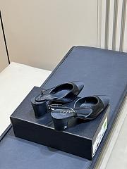 Chanel Slingbacks Goatskin & Grosgrain Black 65mm  - 3