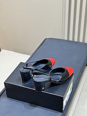 Chanel Slingbacks Goatskin Black & Red 65mm - 2