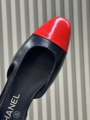 Chanel Slingbacks Goatskin Black & Red 20mm - 4