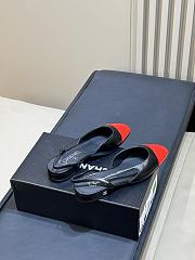 Chanel Slingbacks Goatskin Black & Red 20mm - 2