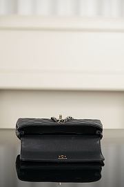 Chanel Mini Flap Bag with Top Handle Grained Calfskin & Gold-Tone Metal - 21x10x5cm - 6