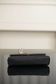 Chanel Mini Flap Bag with Top Handle Grained Calfskin & Gold-Tone Metal - 21x10x5cm - 5