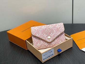 LV Victorine Wallet Monogram Emblème Rose Ruban M2A151 - 12x9.5x2.5cm 
