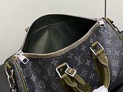 LV Keepall Bandoulière 35 Monogram Eclipse Khaki Green M28639 - 34x21x16cm - 6