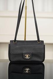 Chanel Mini Flap Bag Grained Calfskin & Gold-Tone Metal Black AS6573 - 13x20x6cm - 1