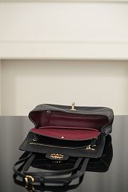 Chanel Mini Flap Bag Grained Calfskin & Gold-Tone Metal Black AS6573 - 13x20x6cm - 5