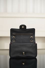 Chanel Mini Flap Bag Grained Calfskin & Gold-Tone Metal Black AS6573 - 13x20x6cm - 3