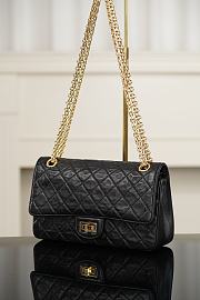 Chanel 2.55 Handbag Lambskin Black A37586 - 16x24x7.5cm - 5