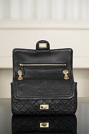 Chanel 2.55 Handbag Lambskin Black A37586 - 16x24x7.5cm - 3