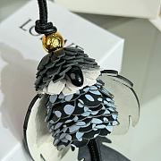 Loewe Parrot Charm In Classic Calfskin Gray - 6