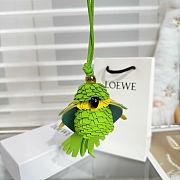 Loewe Parrot Charm In Classic Calfskin Green - 1