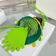 Loewe Parrot Charm In Classic Calfskin Green - 6