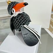 Loewe Toucan Bird Charm in Classic Calfskin Black - 3