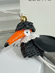 Loewe Toucan Bird Charm in Classic Calfskin Black - 2