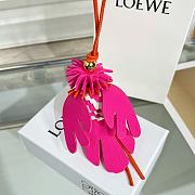 Loewe Exotic Bird Leather Charm in  Classic Calfskin Pink - 6